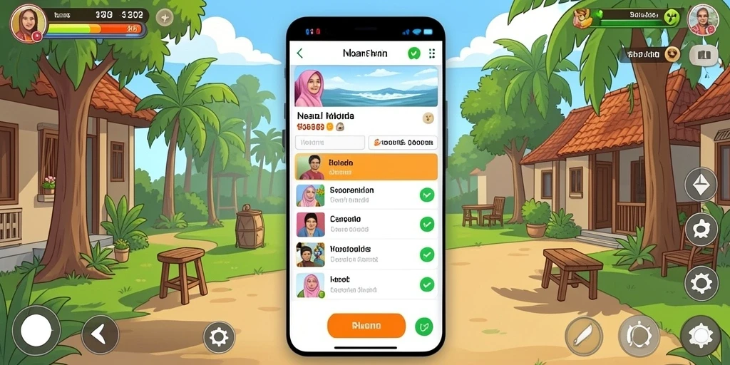 Tampilan antarmuka yang sederhana dan menarik.