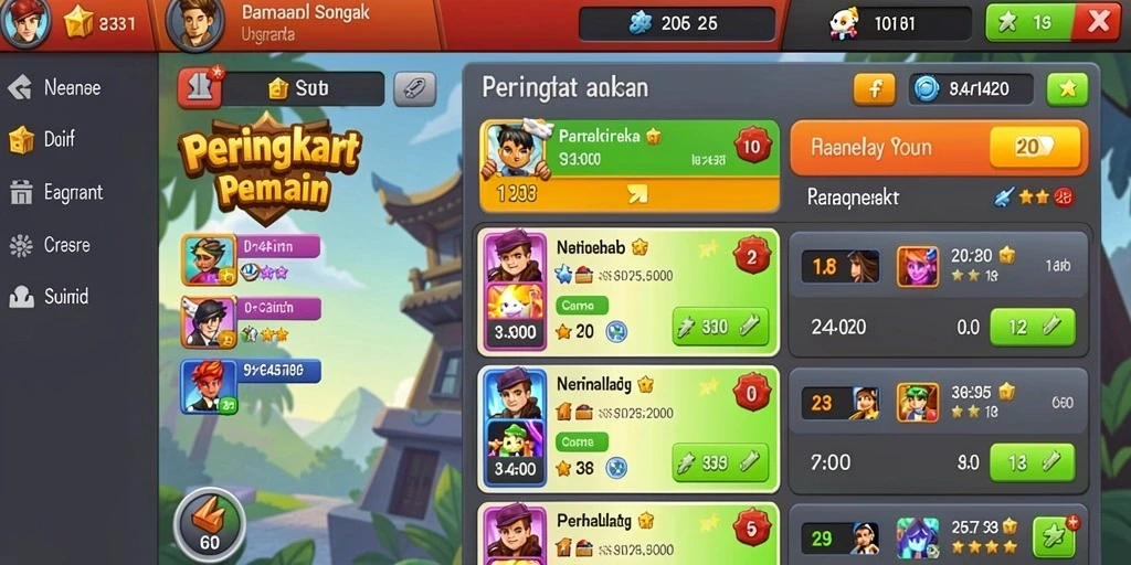 Screenshot menampilkan gameplay yang mendebarkan.