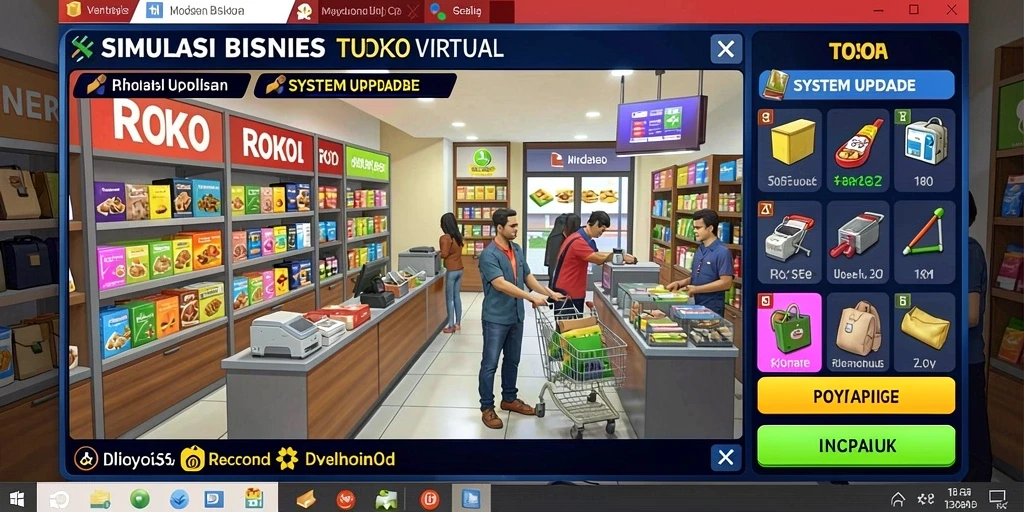 Tampilan grafis GAMERP yang menawan.