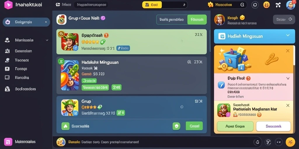 Screenshot menampilkan tampilan menu utama LAWAS777 yang menarik.
