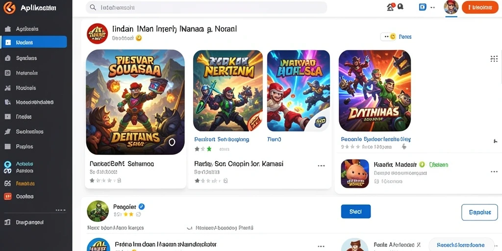 Tampilan awal permainan yang menarik dan user-friendly.