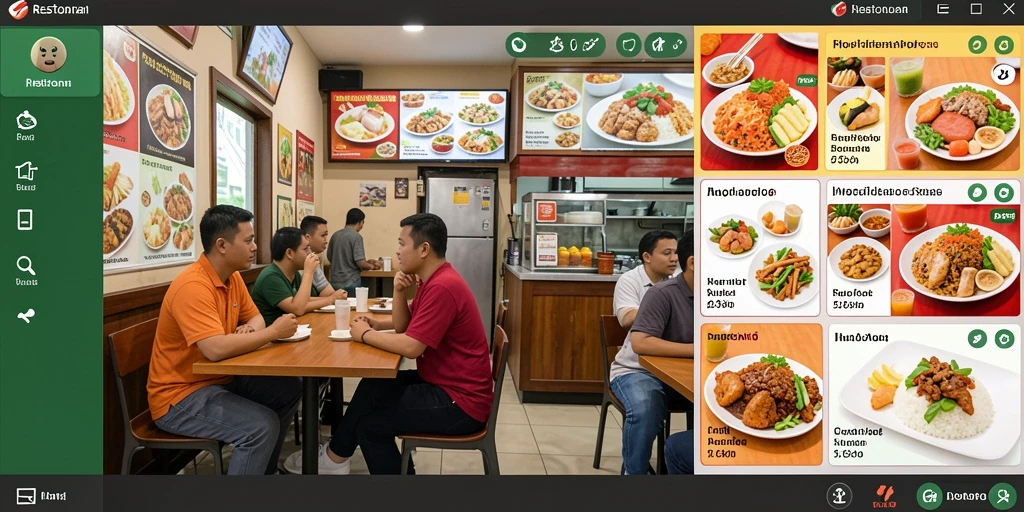 Menampilkan tampilan karakter utama dalam aksi.