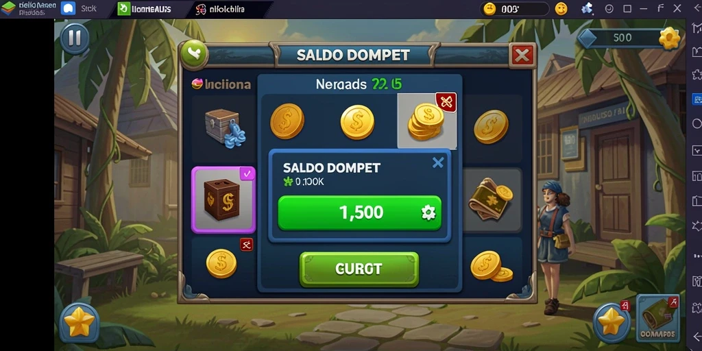 Tampilan menarik dari permainan slot pertama.