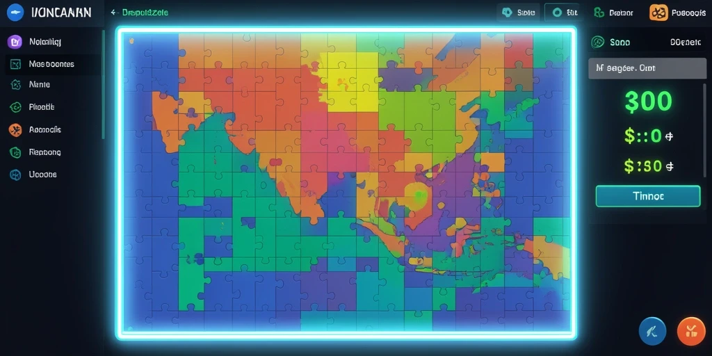 Tampilan permainan yang menarik dan penuh warna.