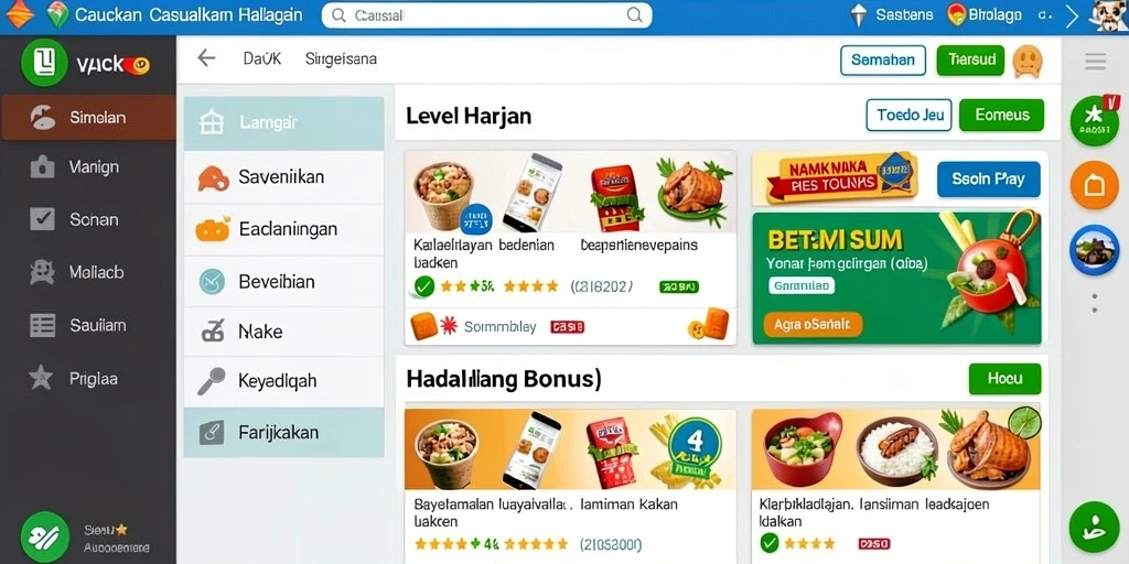 Tampilan antarmuka yang menarik dan user-friendly.