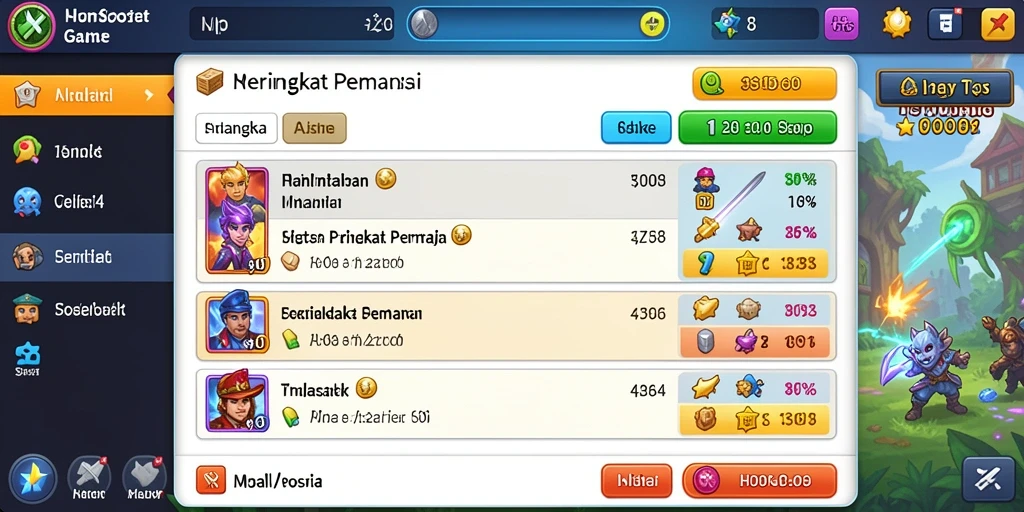 Tampilan antarmuka pengguna yang intuitif dan mudah dinavigasi.